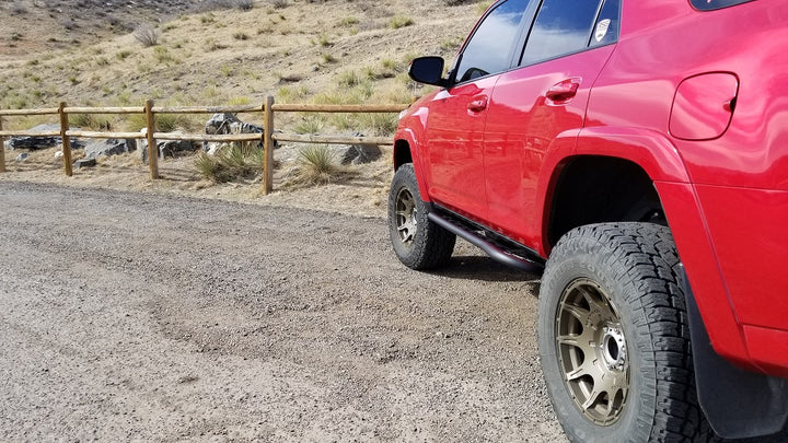 2010+ Toyota 4Runner Angled Sliders With Top Plate - RSG METALWORKS