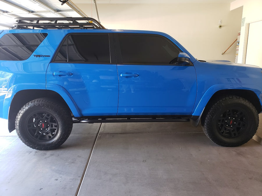 2010+ Toyota 4Runner Angled Sliders With Grip Top Plate - RSG METALWORKS