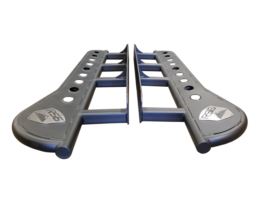 2003 - 2009 Toyota 4Runner Angled Sliders With Grip Top Plate