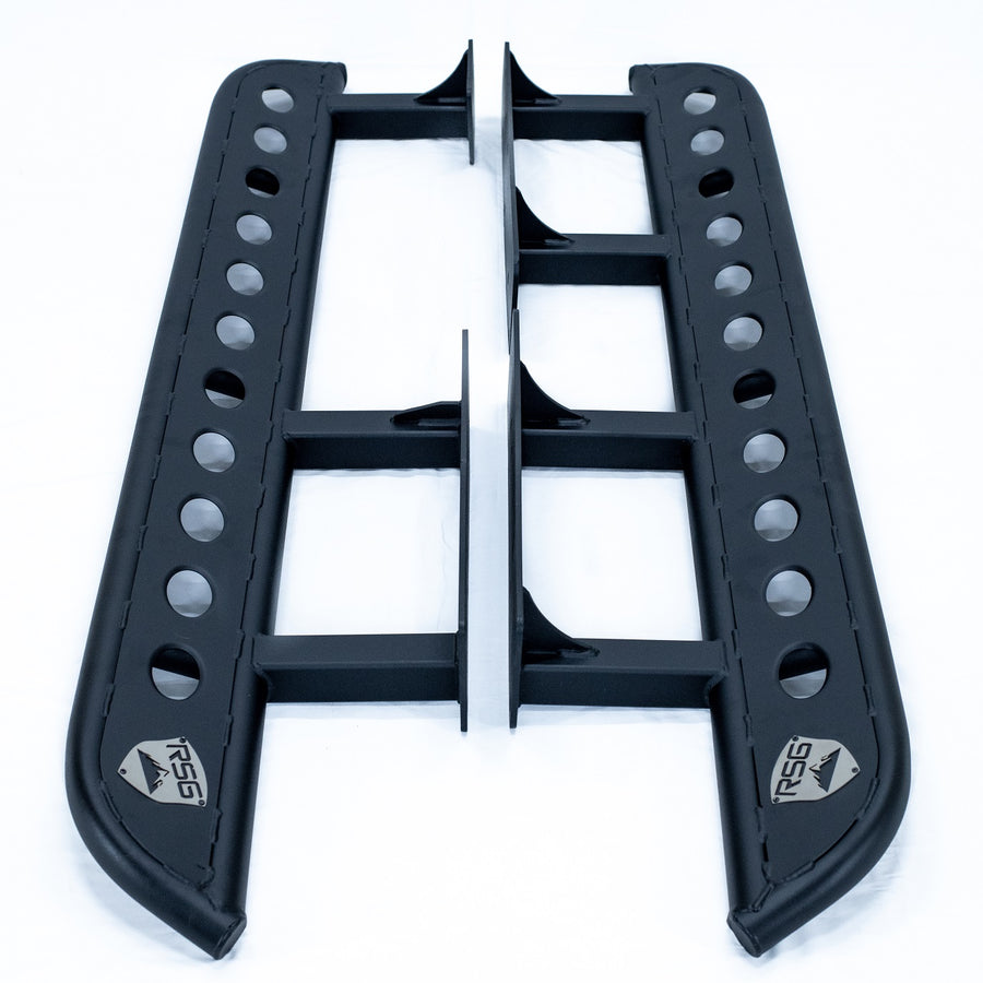2010+ Lexus GX460 Angled Sliders Top Plate With Logo **No Kick Out** - RSG METALWORKS