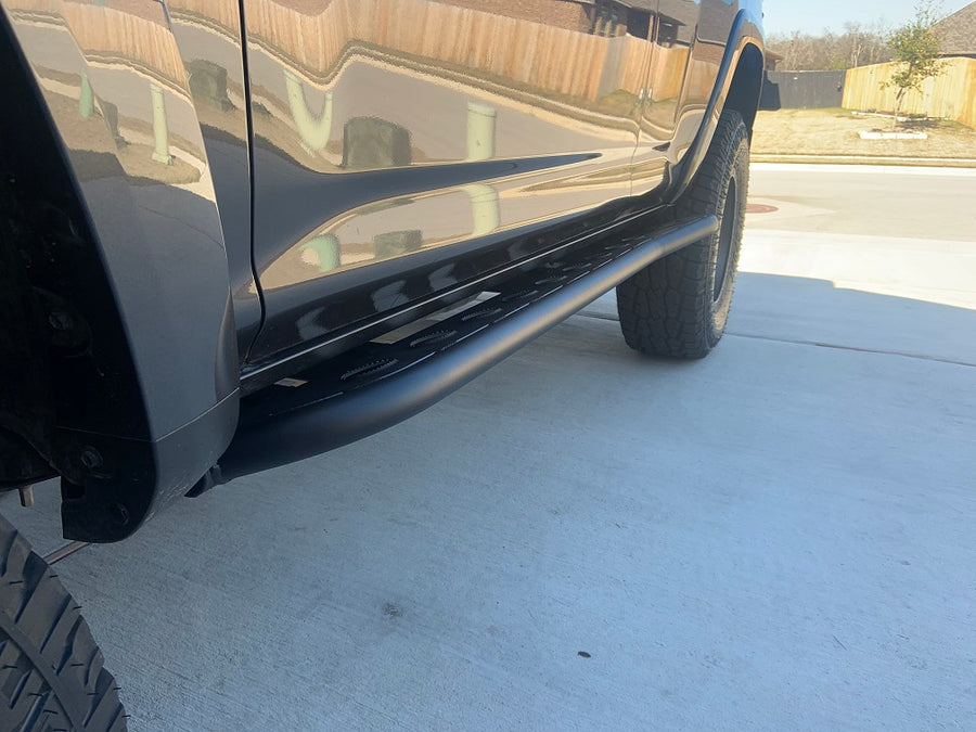 2010+ Toyota 4Runner Angled Sliders With Grip Top Plate