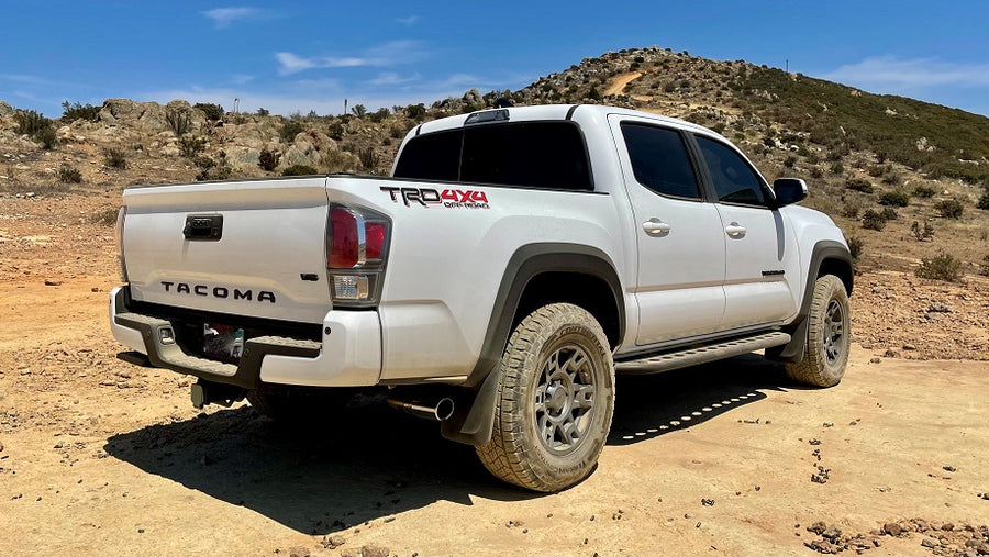 2016+ Toyota Tacoma Flat Sliders With Top Plate **No Kick Out** - RSG METALWORKS