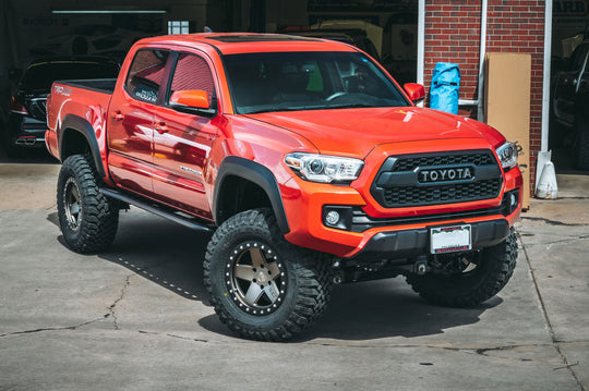 2016+ Toyota Tacoma Angled Sliders With Top Plate - RSG METALWORKS